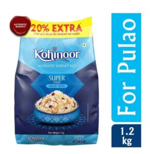 Kohinoor Authentic Basmati Raw Rice, 1.2kg ( Kacha Basmati Chawal)
