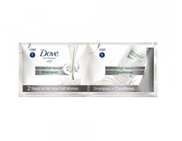 Dove Hair Shampoo & Conditioner Hair Fall Therapy Pouch