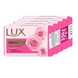 LUX Bathing Soap Pink Soft Glow 75gx4