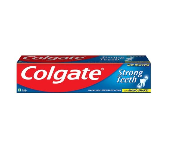 Colgate Strong Teeth Anticavity Toothpaste - With Amino Shakti Formula, Provides Fresher Breath