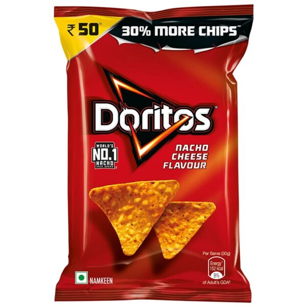 Doritos Nacho Chips - Nacho Cheese Flavour Aloo Chips