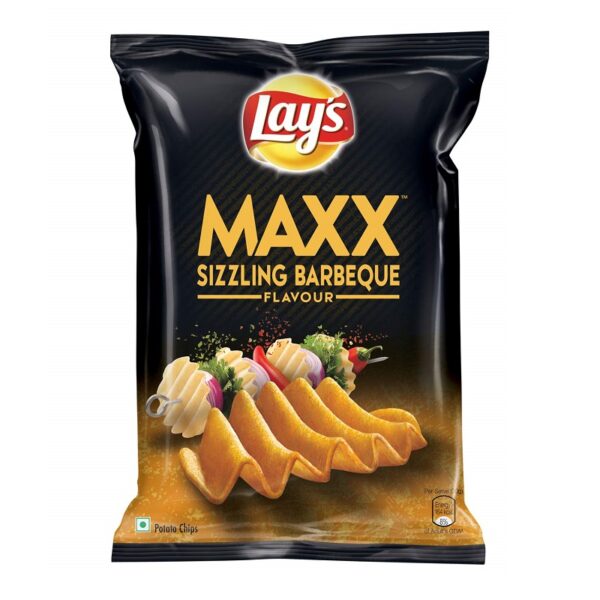 Lays Maxx Potato Chips - Sizzling Barbeque Flavour