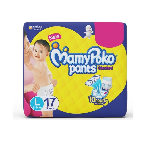 MamyPoko Pants Standard Diapers Large Size 9-14kg (L Size)