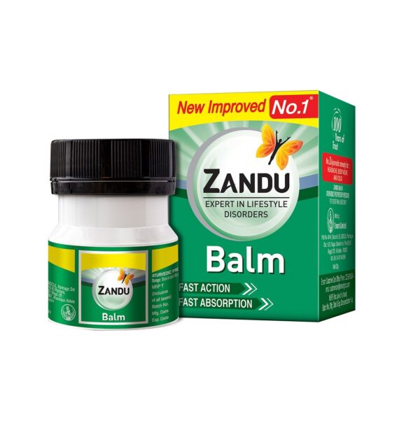Zandu Balm, Effective relief from Headache, Body Pain, Sprain and Cold