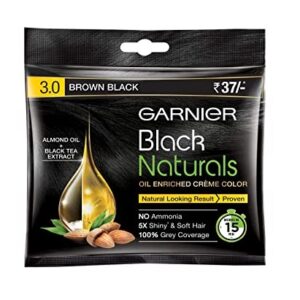 Garnier Black Natural Hair Colour - 3.0 Brown Black