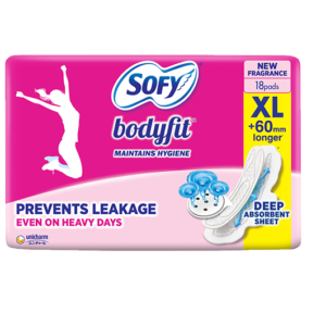 Sofy Bodyfit Maintains Hygine Position Sanitary Pads 290mm, 18pads