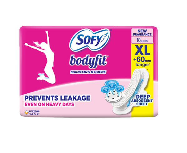 Sofy Bodyfit Maintains Hygine Position Sanitary Pads 290mm, 18pads