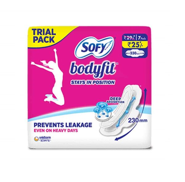 Sofy Bodyfit Stay in Position Sanitary Pads 230mm, 7pads