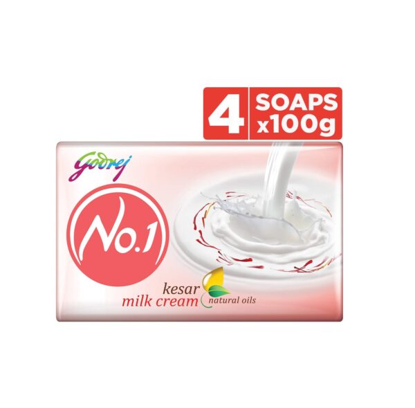 Godrej No.1 Kesar Milk Cream Bathing Soap