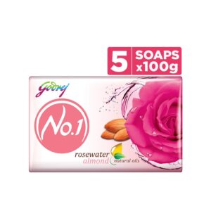 Godrej No.1 Rosewater Almond Bathing Soap