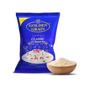 GOLDEN GRAIN Classic Rice 1Kg 1121 Basmati Rice