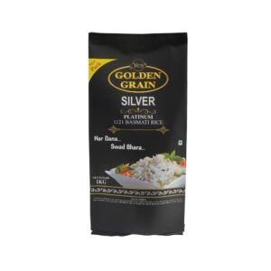 GOLDEN GRAIN Silver Platinum Basmati Rice 1Kg 1121 Basmati rice