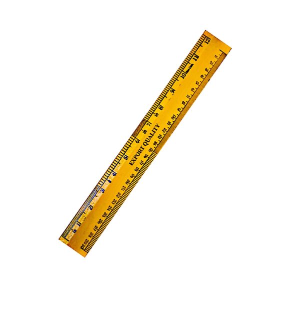 Wooden Measuring Ruler 30cm Scale